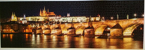 DINO PUZZLE PANORAMIC Karli sild Pragas,1000 tk, uus (4 foto / 5)