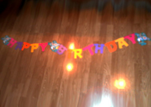 Sünnipäeva bänner Happy Birthday, uus (3 foto / 3)