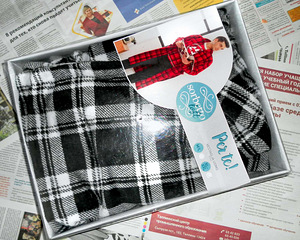 Hall ruuduline pehme meeste hommikumantel, XL-2XL, uus (5 foto / 7)