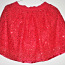 Lindex красная блестящая юбка (146/152 см) (фото #1)