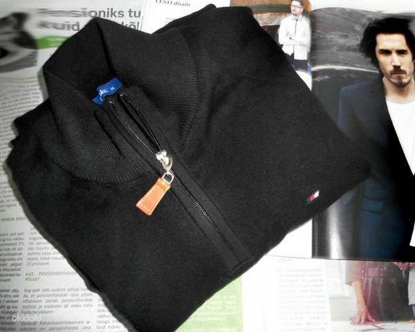 Мужской черный джемпер из 100% хлопка, размер XL, новый (фото #3)