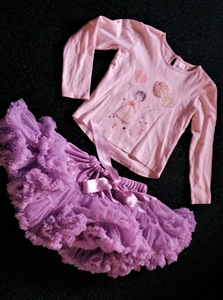 Armas komplekt -TuTu kohev seelik+ pluus (122/128) (6 foto / 8)