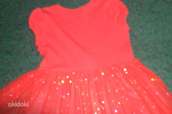 Ergud punased glitteriga pidulikud kleidid, 116 (2 tk) (foto #8)
