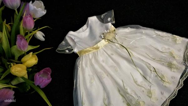 Нежное пышное платье принцессы 86/92 cm ( 2-3 г) (фото #4)