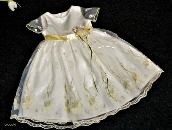 Нежное пышное платье принцессы 86/92 cm ( 2-3 г) (фото #2)