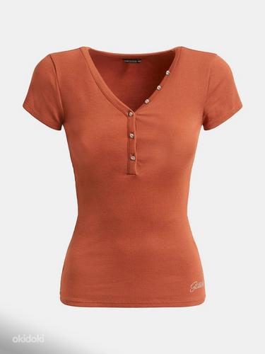 НОВЫЙ! GUESS оранжевая блузка, XS-M (фото #1)
