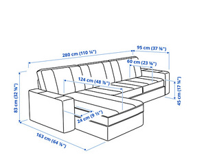 Diivan Ikea Kivik 3 kohaline lamamisosaga (3 foto / 3)