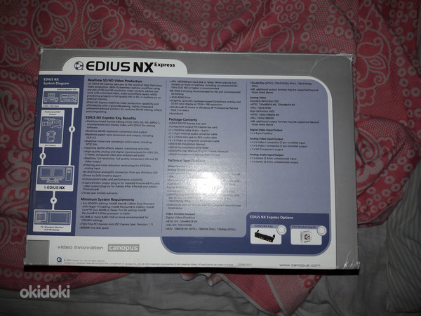Video input card Edius NX HD (фото #9)