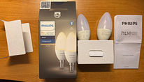 Philips Hue White LED lambid 5.5W B39 E14 2tk