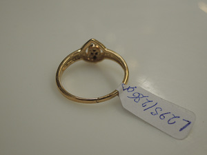Kuld sõrmus teemandiga 585 proov (№L295) (3 foto / 3)