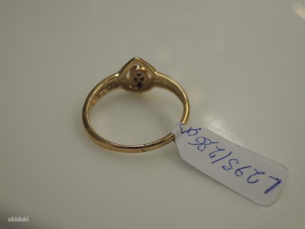 Золотое кольцо с бриллиантом 585 проба (№L295) (фото #3)