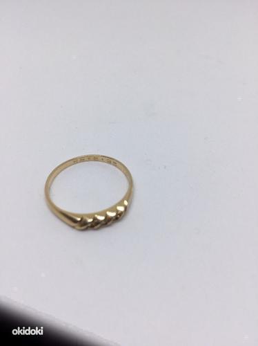 Kuld sõrmus teemanditega 585 proov (№731) (foto #3)