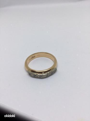 Золотое кольцо с бриллиантами 585 пробa (№726) (фото #1)