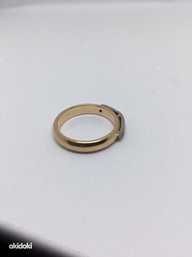 Золотое кольцо с бриллиантами 585 пробa (№726) (фото #3)