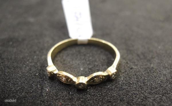 Золотое кольцо 585 пробы c бриллиантами (№L387) (фото #1)