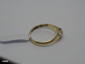 Kuld sõrmus 750 proov briljantiga 0,35 carat (№854) (2 foto / 3)