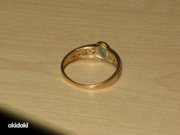 Kuld sõrmus teemantidega 585 proov (№332) (foto #3)