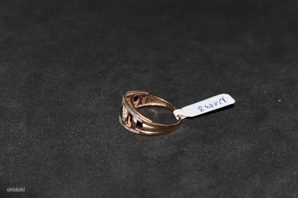 Золотое кольцо с бриллиантами 585 пробы (№1198) (фото #4)