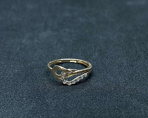 Золотое кольцо 585 проба (№1241)