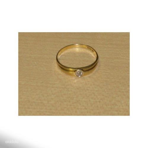 Kuld Sõrmus Teemantiga 585 proov (№211) (foto #1)