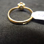 Золотое кольцо с бриллиантами 750 пробы (№L735) (фото #3)