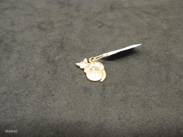 Золотой кулон с бриллиантами 585 проба (№L737) (фото #1)