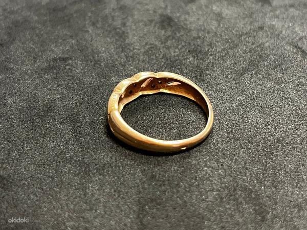 Золотое кольцо с бриллиантом 585 проба (№K202) (фото #4)