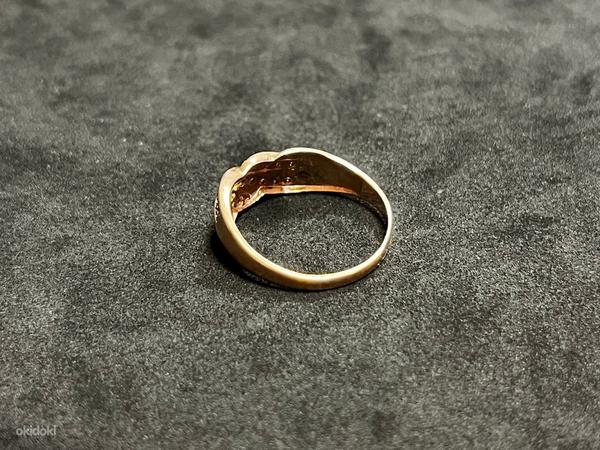 Золотое кольцо с бриллиантом 585 проба (№K204) (фото #3)