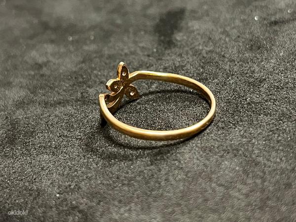 Золотое кольцо с бриллиантом 585 проба (№K207) (фото #3)