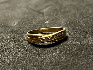 Золотое кольцо с бриллиантом, 585 проба (№K212)