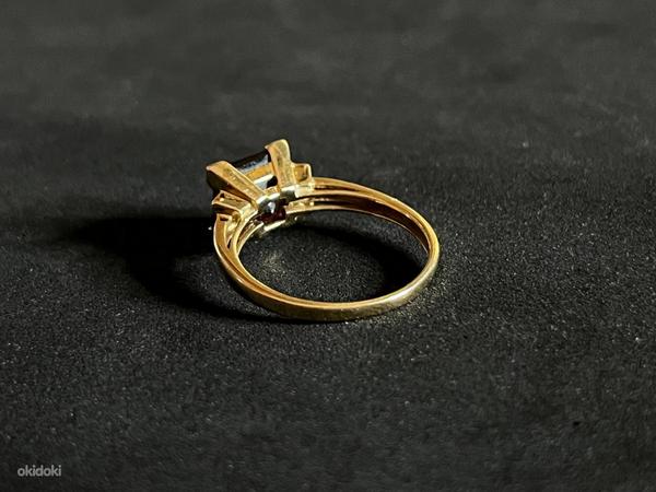 Золотое кольцо с бриллиантом 585 проба (№K213) (фото #4)