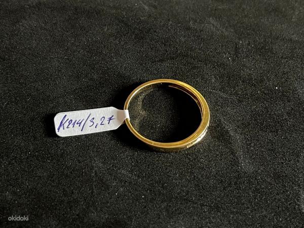 Золотое кольцо с бриллиантом 585 проба (№K214) (фото #2)