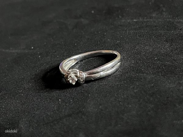 Kuld sõrmus teemantidega 585 proov (№K223) (foto #4)