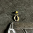 Золотые серьги с бриллиантом 585 проба (№K243) (фото #3)