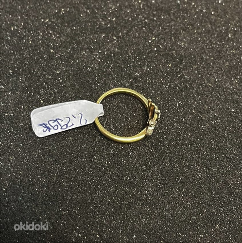 Золотое кольцо с бриллиантом 585 проба (№K303) (фото #2)