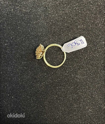 Золотое кольцо с бриллиантом 585 проба (№K306) (фото #4)