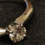 Золотое кольцо с бриллиантом 750 проба (№L843) (фото #1)