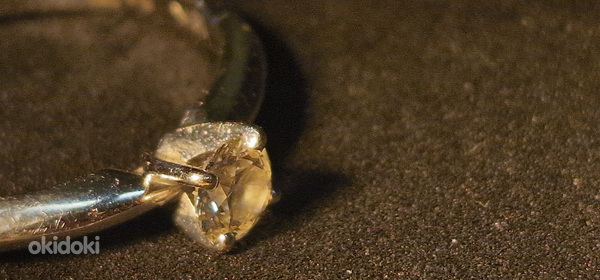 Золотое кольцо с бриллиантом 750 проба (№L843) (фото #5)