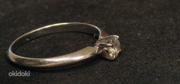Золотое кольцо с бриллиантом 750 проба (№L843) (фото #6)