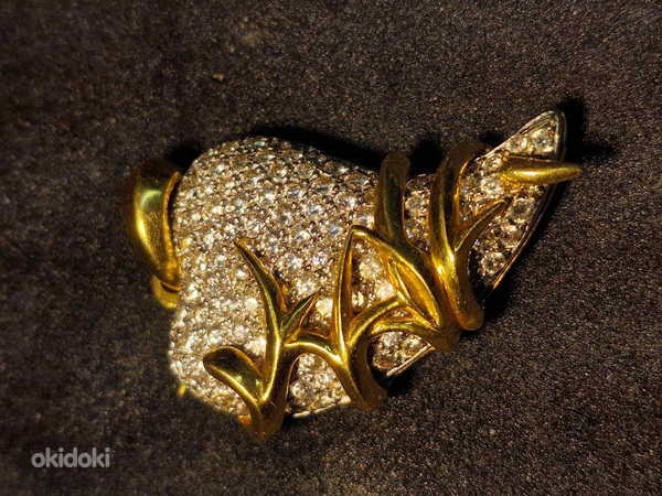 Kuld Ripats teemantidega 750 proov (№L847) (foto #2)