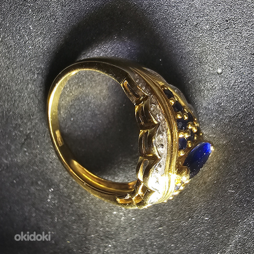 Kuld sõrmus teemandiga 585 proov (№L897) (foto #3)