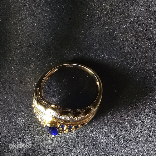 Kuld sõrmus teemandiga 585 proov (№L897) (foto #6)