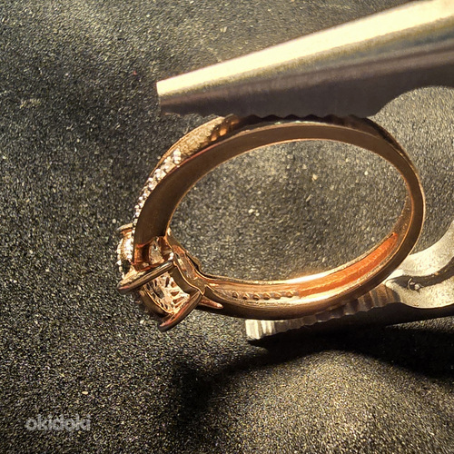 Золотое кольцо с бриллиантами 585 проба (№L902) (фото #5)
