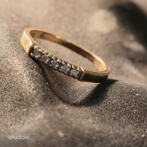 Золотое кольцо с бриллиантами 585 проба (№L903) (фото #6)