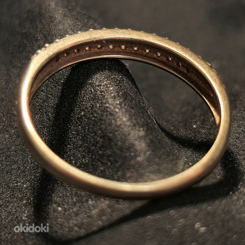 Золотое кольцо с бриллиантами 585 проба (№L904) (фото #3)