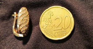 Золотые серьги 585 проба (№L1144)