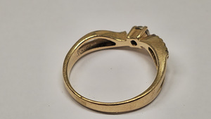 Kuld sõrmus teemandiga 585 proov (№L1301) (2 foto / 6)