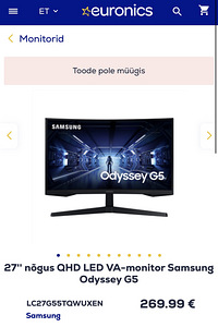 VA-monitor Samsung Odyssey G5 (4 foto / 4)