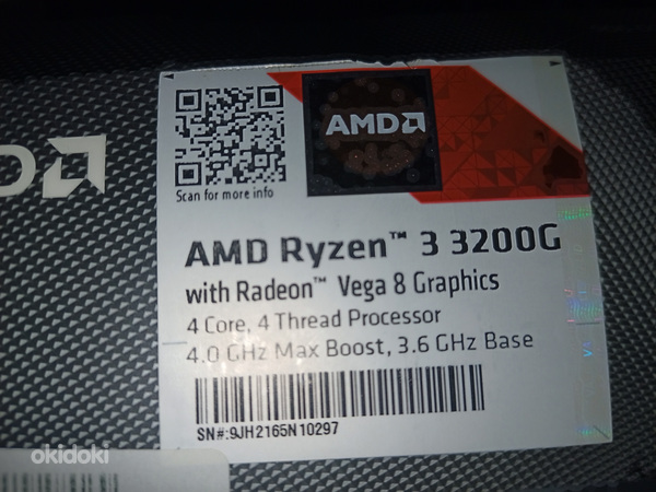 Графический процессор AMD Ryzen 3 3200G Vega 8 (BOX) (фото #3)