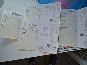 100% Naturaalne Briljant 0,71 0,54, 0,55, 0,50ca sert (2 foto / 2)